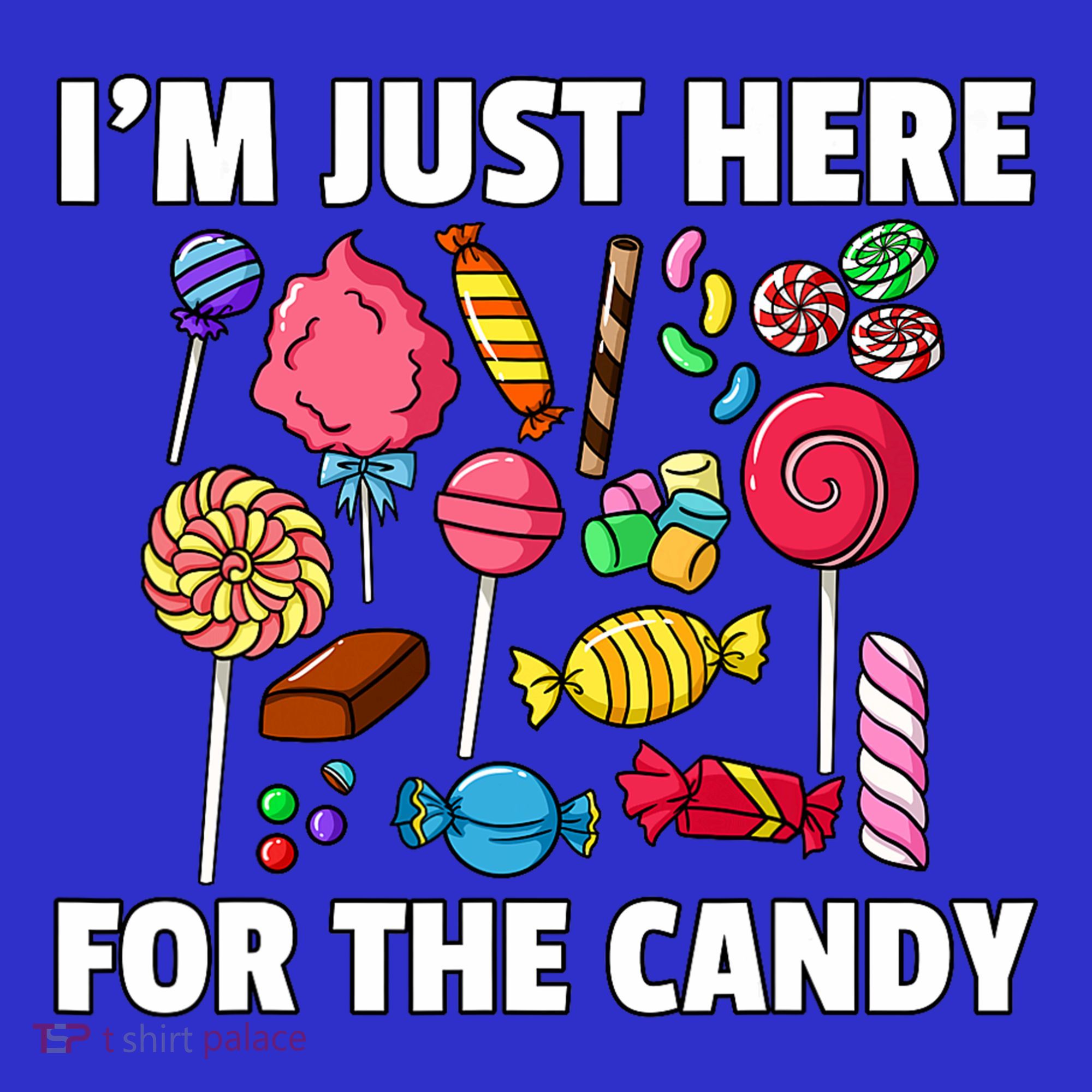 IM Just Here For The Candy Lollipop Sweets Gift Halloween Women's Tank Top