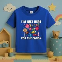 IM Just Here For The Candy Lollipop Sweets Gift Halloween Toddler T-Shirt thumb 3