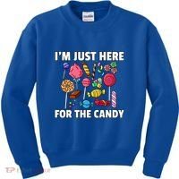 IM Just Here For The Candy Lollipop Sweets Gift Halloween Kids Sweatshirt thumb 0