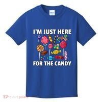 IM Just Here For The Candy Lollipop Sweets Gift Halloween Kids T-Shirt thumb 0