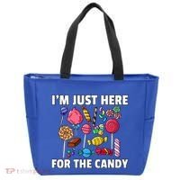 IM Just Here For The Candy Lollipop Sweets Gift Halloween Tote Bag thumb 0