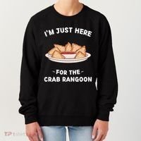 Im Just Here For The Crab Rangoon Food Lover Women's Sweatshirt thumb 0