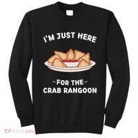 Im Just Here For The Crab Rangoon Food Lover Sweatshirt thumb 0