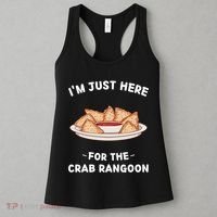 Im Just Here For The Crab Rangoon Food Lover Women's Tank Top thumb 3