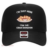 Im Just Here For The Crab Rangoon Food Lover Hat thumb 0