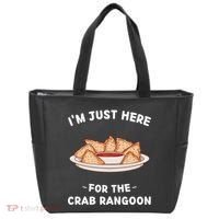 Im Just Here For The Crab Rangoon Food Lover Tote Bag thumb 0