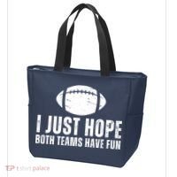 I Just Hope Both Teams Have Fun American Football Tote Bag thumb 3