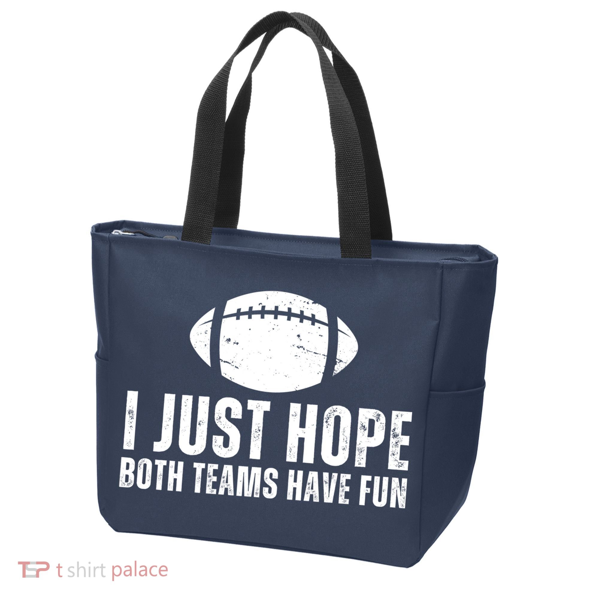 I Just Hope Both Teams Have Fun American Football Tote Bag