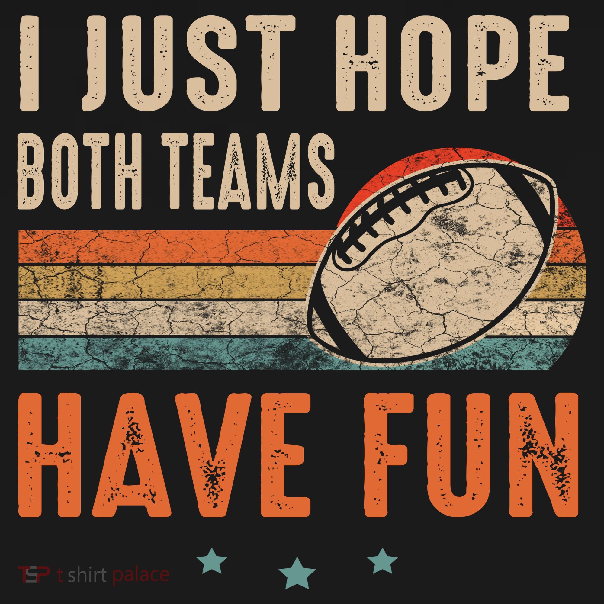 I Just Hope Both Teams Have Fun Retro Football Funny Visor