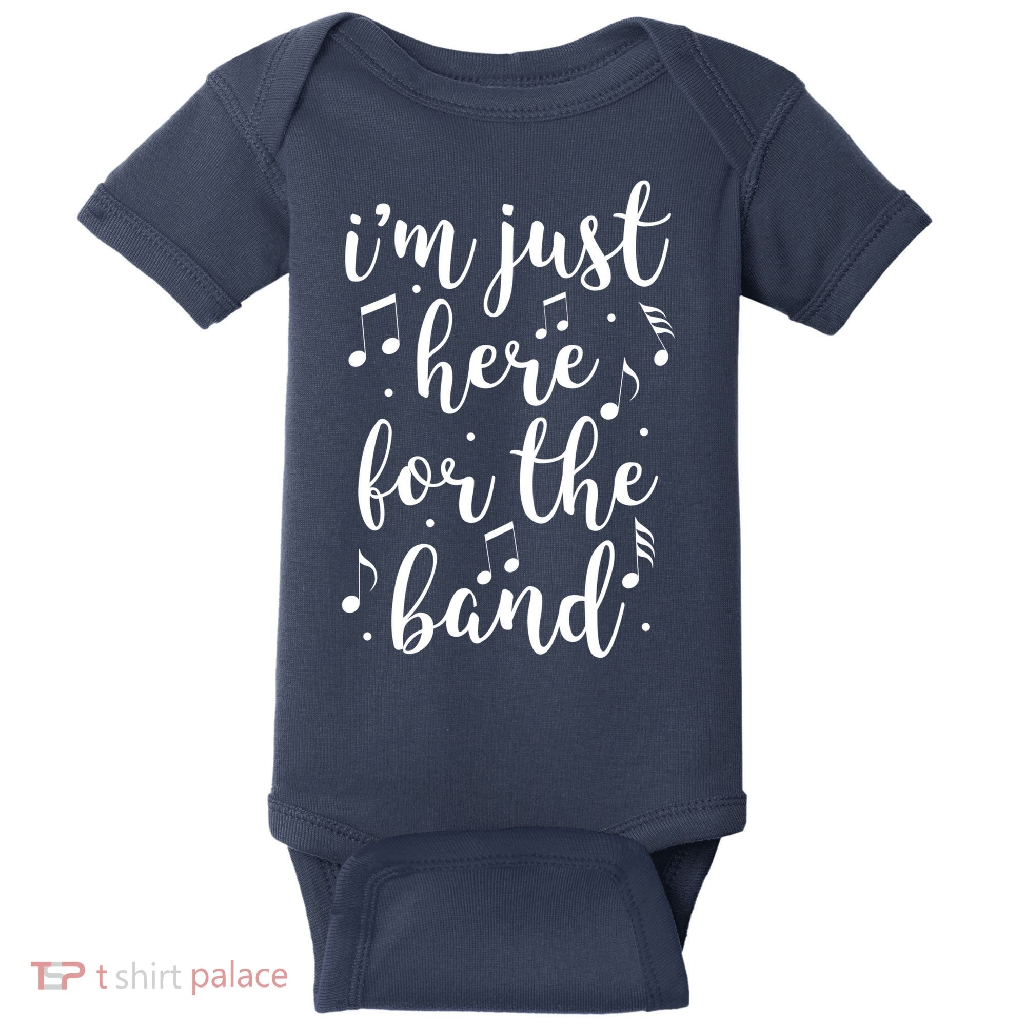 I'm Just Here For The Band Marching Halftime Show Baby Bodysuit