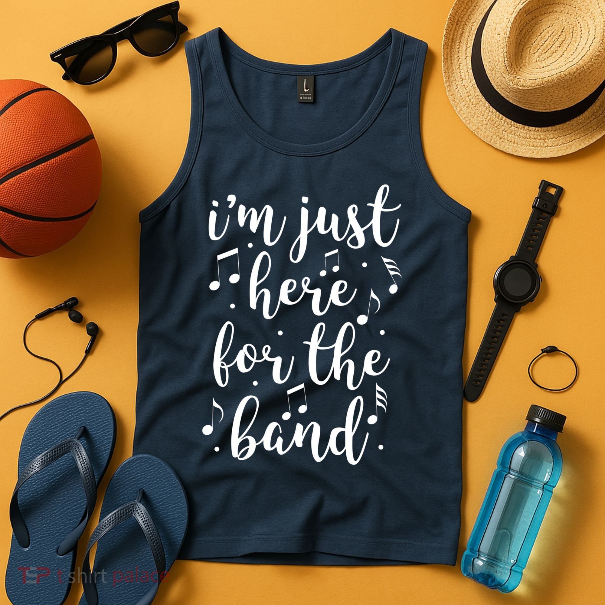 I'm Just Here For The Band Marching Halftime Show Tank Top