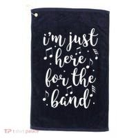 I'm Just Here For The Band Marching Halftime Show Golf Towel thumb 0
