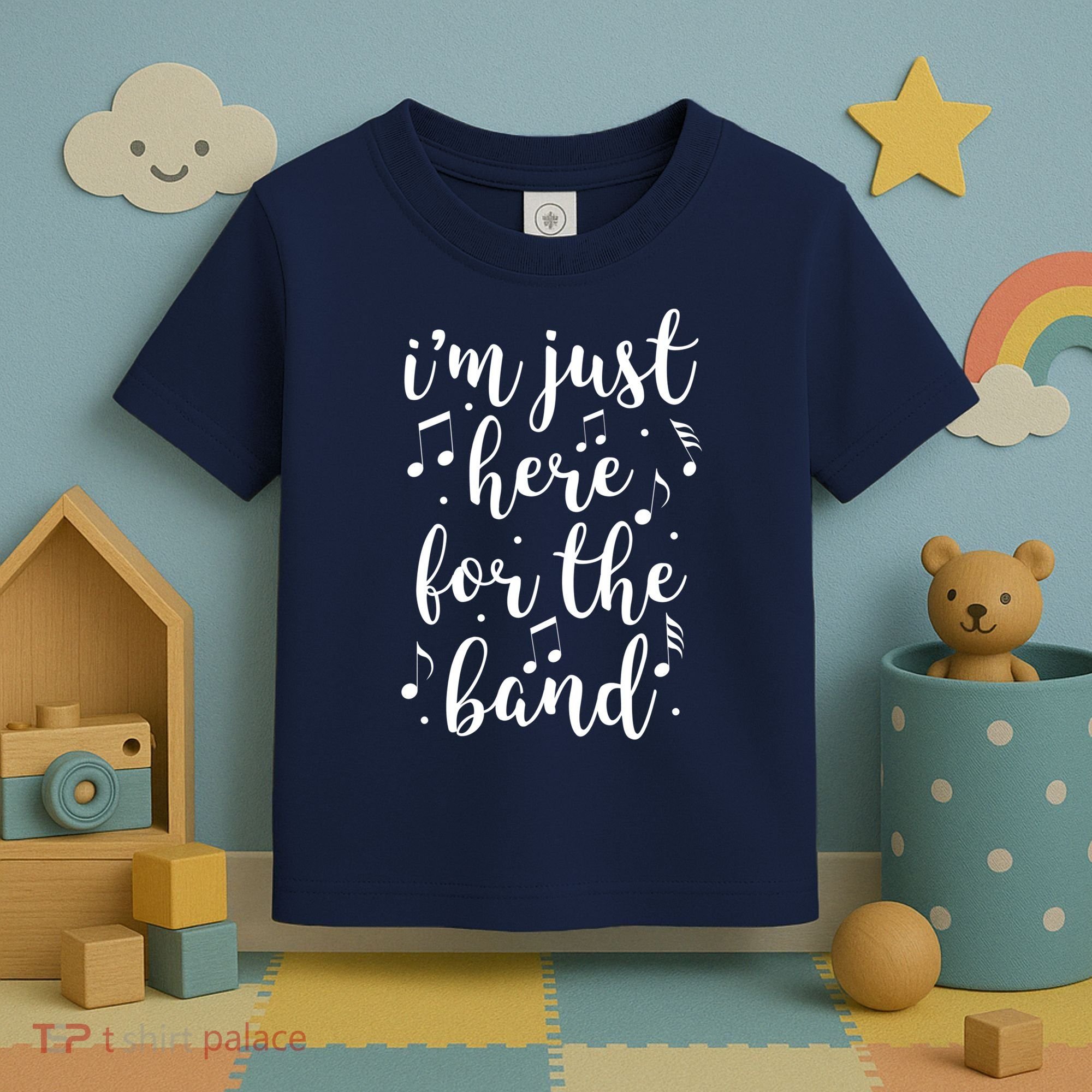 I'm Just Here For The Band Marching Halftime Show Toddler T-Shirt