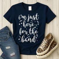 I'm Just Here For The Band Marching Halftime Show Women's T-Shirt thumb 3