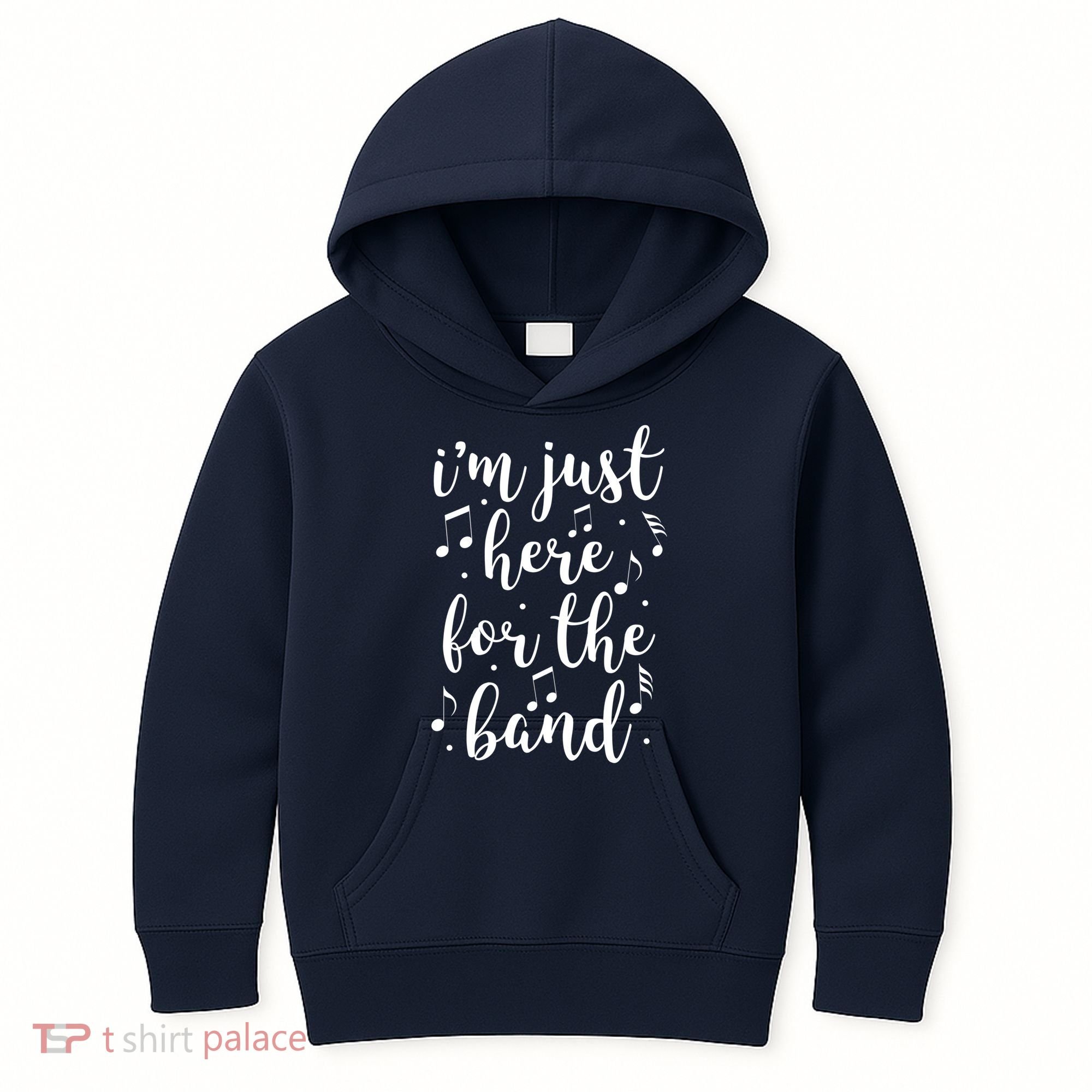 I'm Just Here For The Band Marching Halftime Show Kids Hoodie