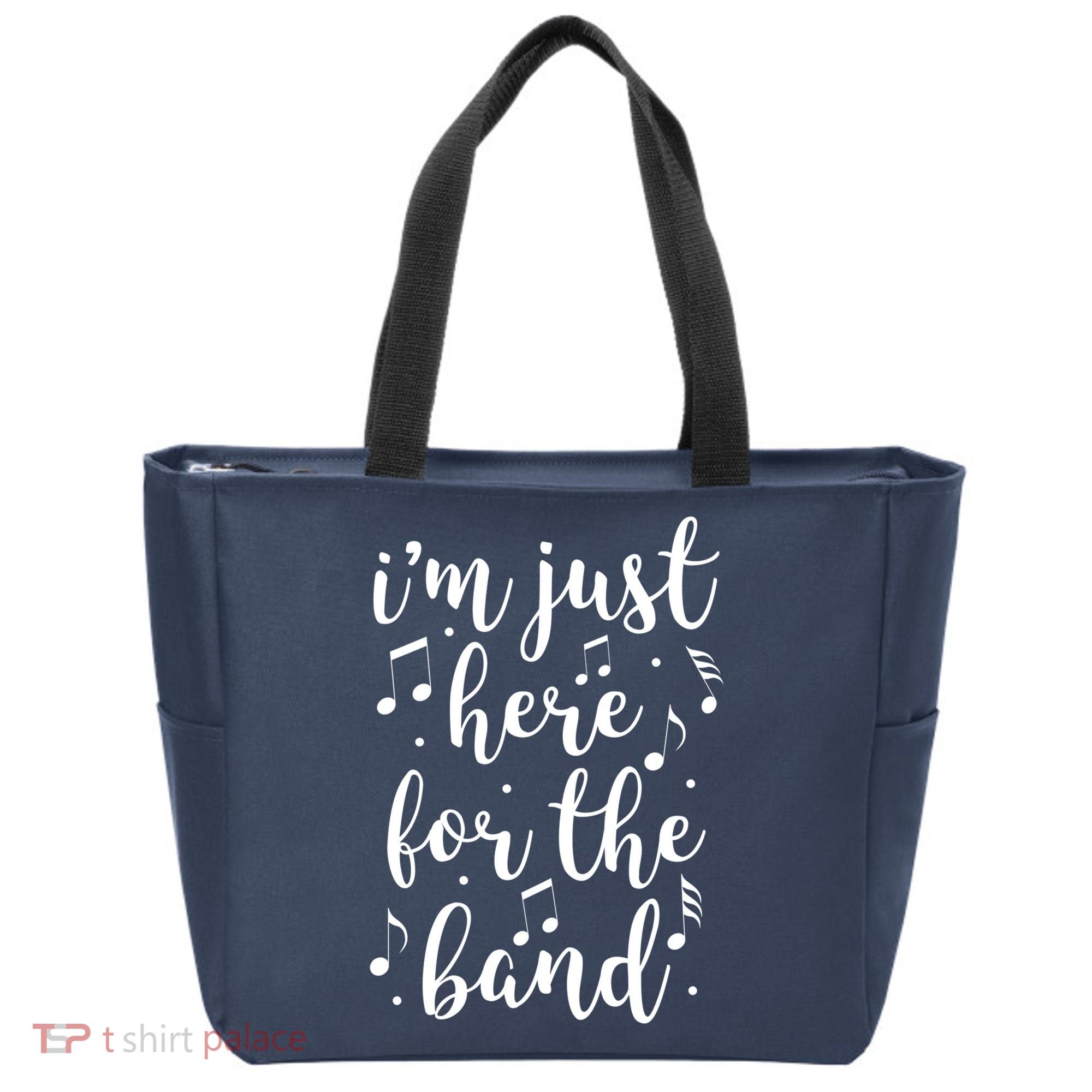 I'm Just Here For The Band Marching Halftime Show Tote Bag