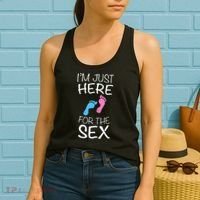 Im Just Here For The Sex Gender Reveal Women's Tank Top thumb 2