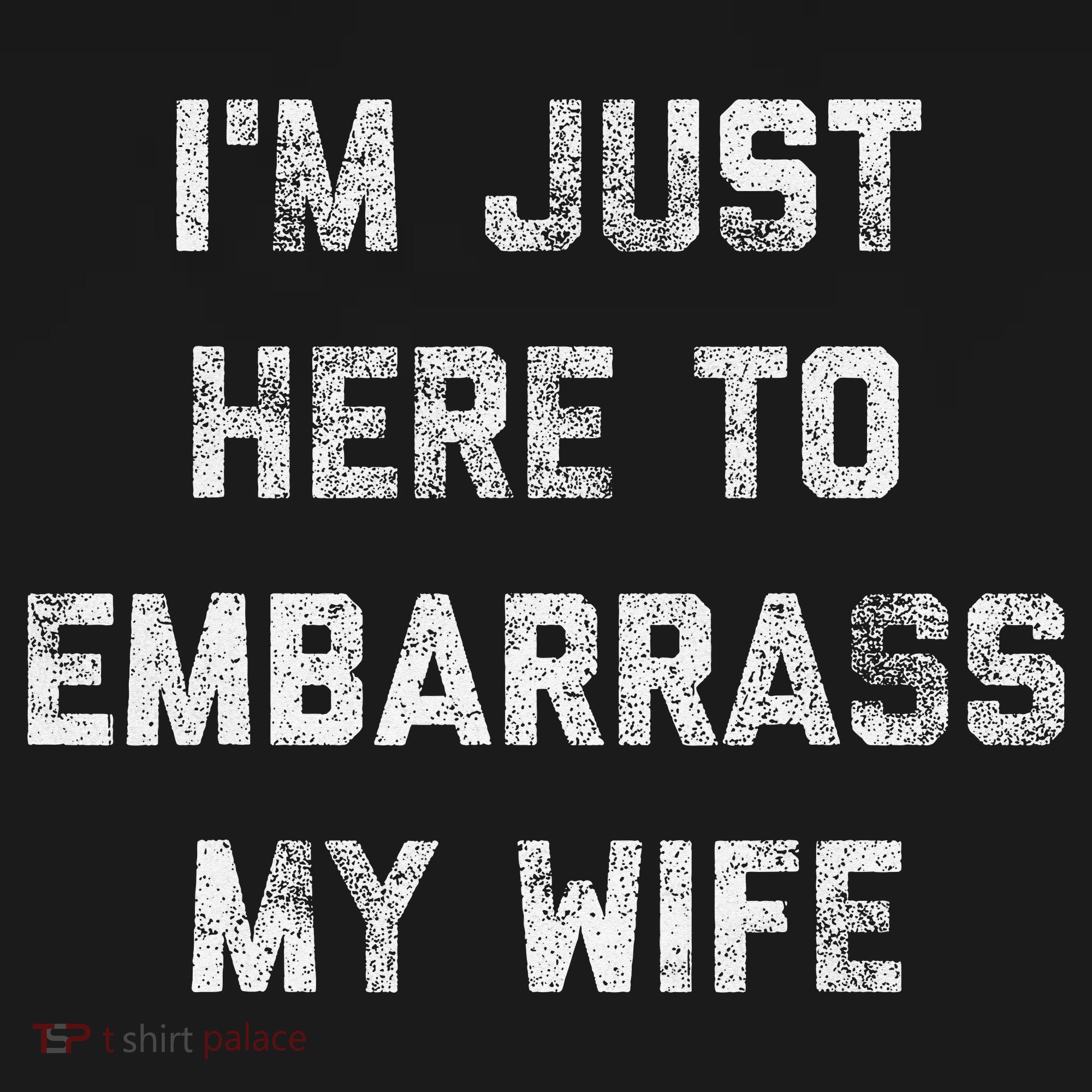Im Just Here To Embarrass My Wife Funny Husband Dad Workout Apron