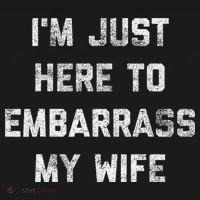 Im Just Here To Embarrass My Wife Funny Husband Dad Workout Women's Tank Top thumb 5