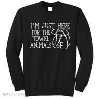 Im Just Here For The Towel Animals Sweatshirt thumb 0