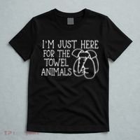 Im Just Here For The Towel Animals T-Shirt thumb 5