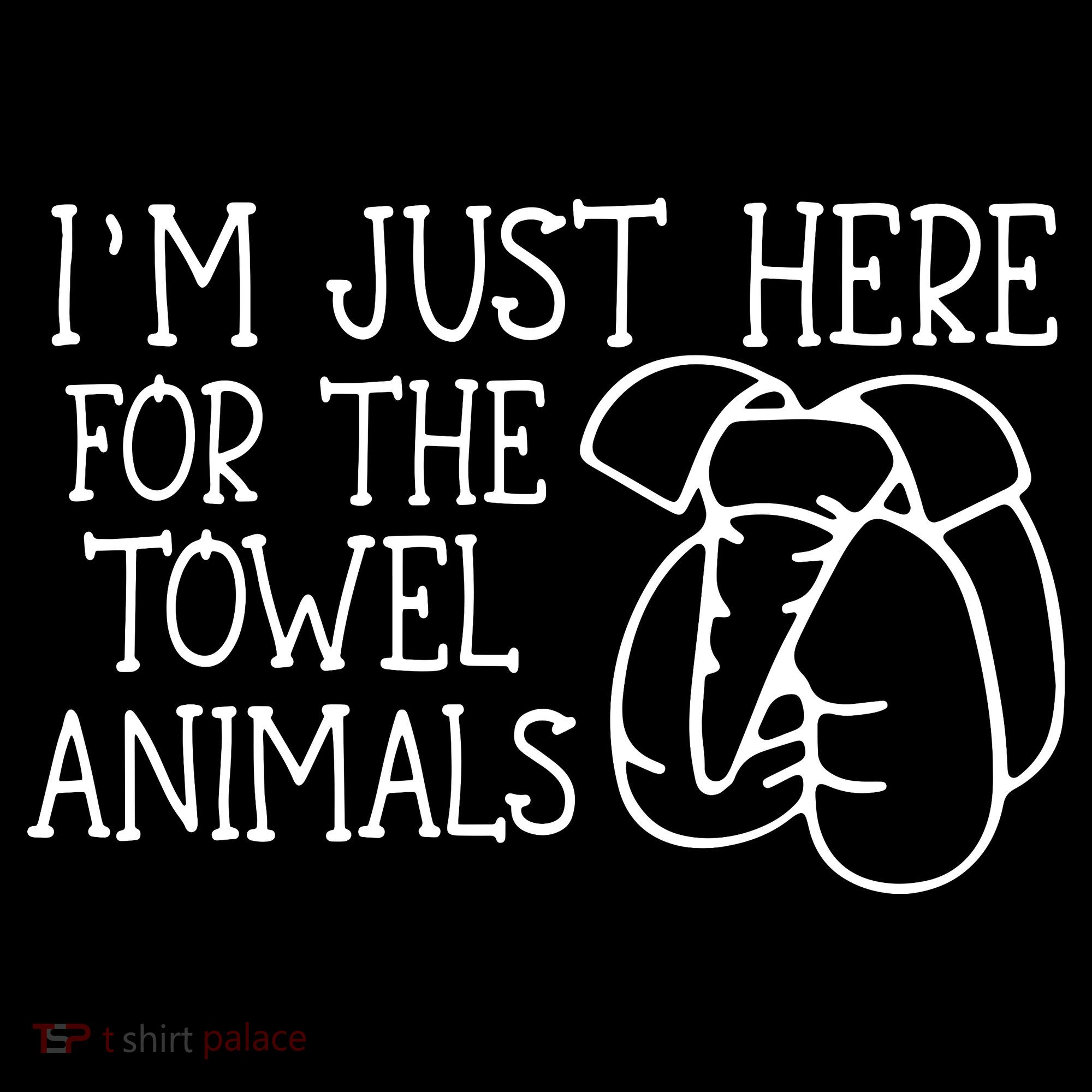 Im Just Here For The Towel Animals Women's Hoodie