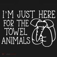 Im Just Here For The Towel Animals Mousepad thumb 1