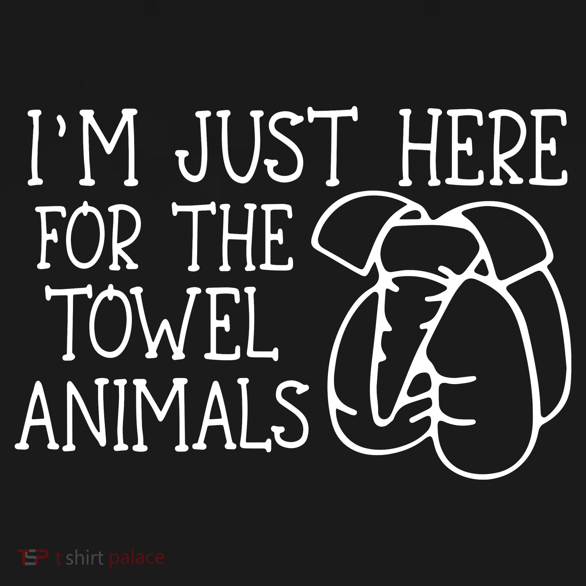 Im Just Here For The Towel Animals Baby Bodysuit
