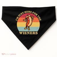 Im Just Here For The Weiners 4th Of July USA-Made Doggie Bandana thumb 0
