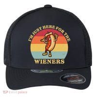 Im Just Here For The Weiners 4th Of July Flexfit Unipanel Trucker Cap thumb 0