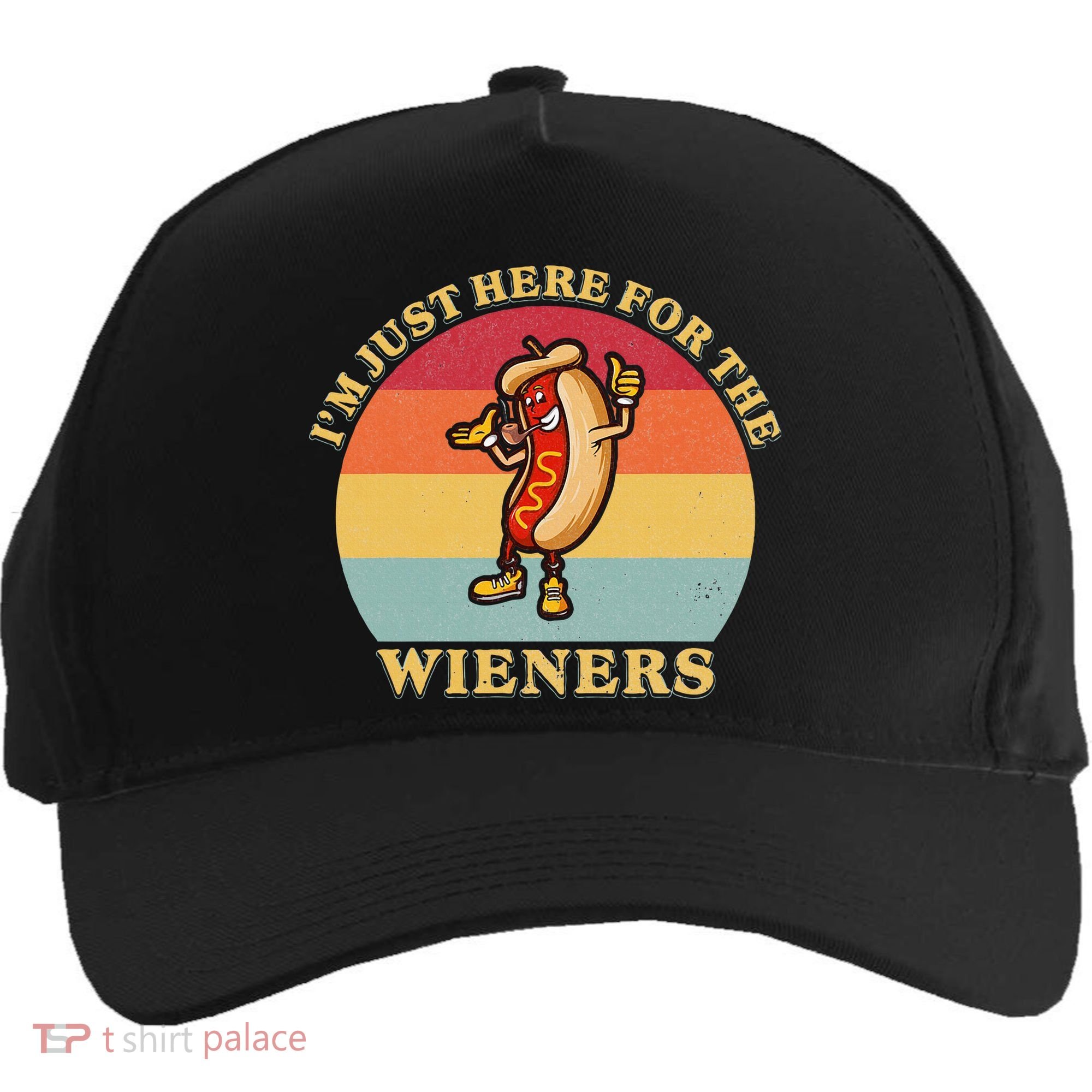 Im Just Here For The Weiners 4th Of July Five-Panel Snapback Cap