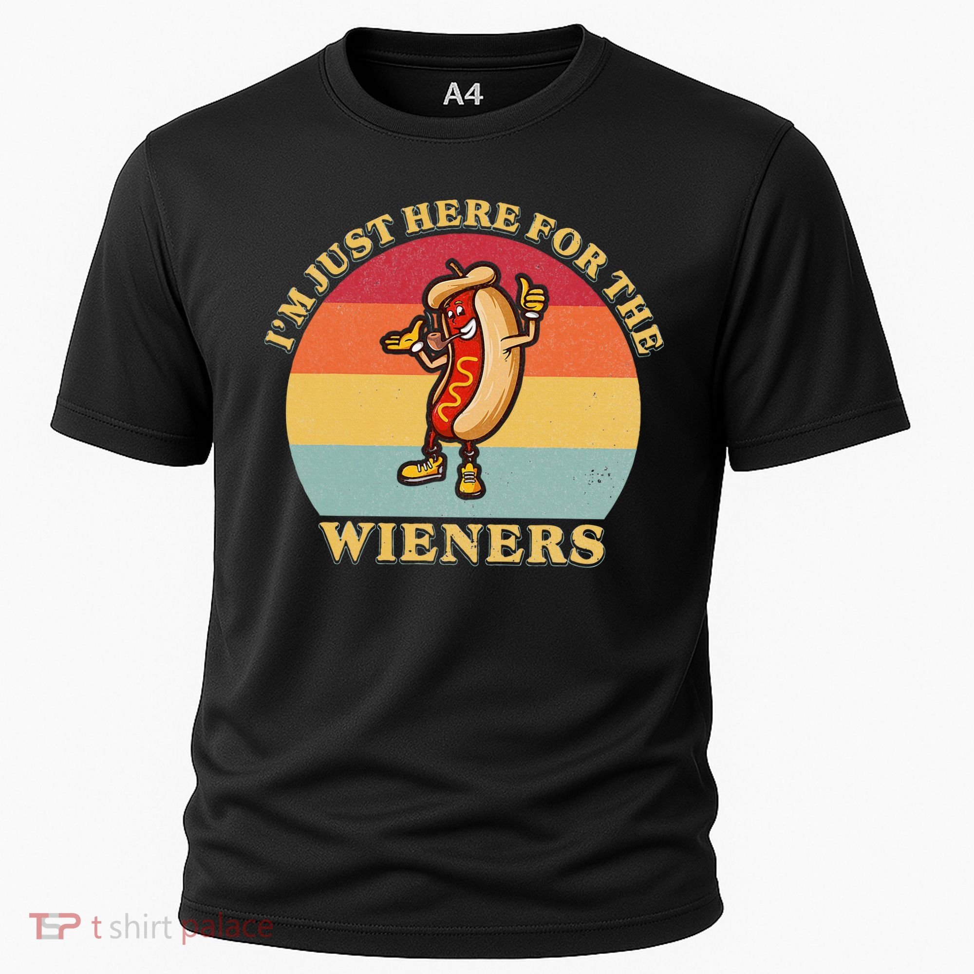 Im Just Here For The Weiners 4th Of July Cooling Performance Crew T-Shirt