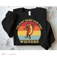Im Just Here For The Weiners 4th Of July Sweatshirt thumb 2