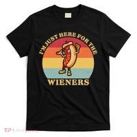 Im Just Here For The Weiners 4th Of July T-Shirt thumb 0