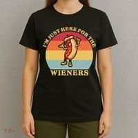 Im Just Here For The Weiners 4th Of July T-Shirt thumb 4