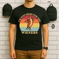 Im Just Here For The Weiners 4th Of July T-Shirt thumb 6