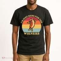 Im Just Here For The Weiners 4th Of July Tall T-Shirt thumb 2