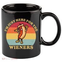 Im Just Here For The Weiners 4th Of July 11oz C Handle Ceramic Mug thumb 0