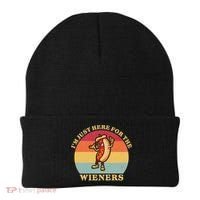 Im Just Here For The Weiners 4th Of July Beanie thumb 0
