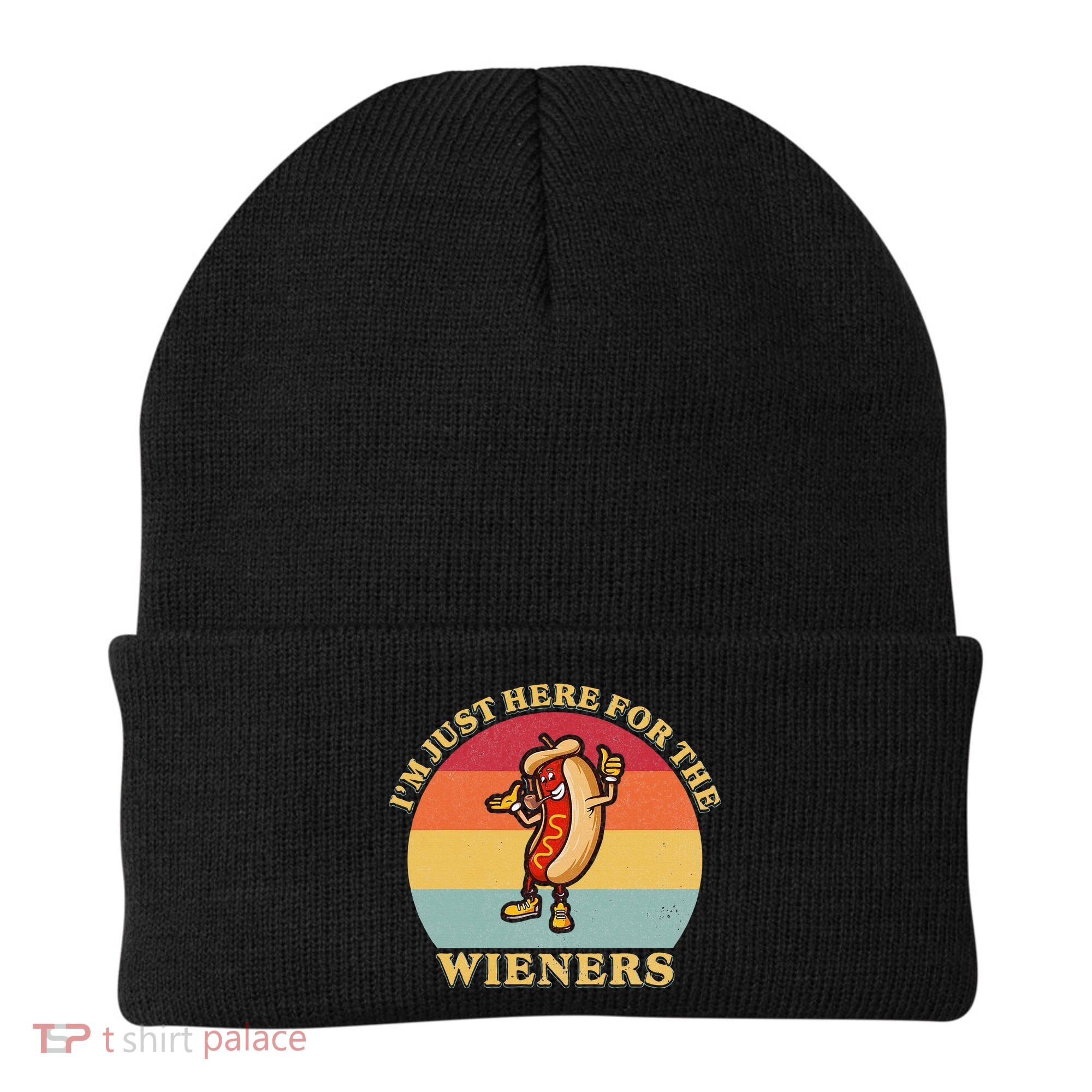 Im Just Here For The Weiners 4th Of July Beanie