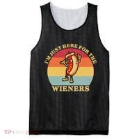 Im Just Here For The Weiners 4th Of July Mesh Reversible Basketball Jersey Tank thumb 0