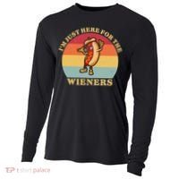 Im Just Here For The Weiners 4th Of July Cooling Performance Long Sleeve Crew thumb 0
