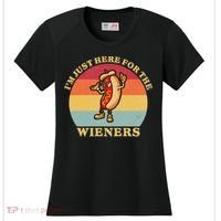 Im Just Here For The Weiners 4th Of July Women's Cooling Performance Crew T-Shirt thumb 0