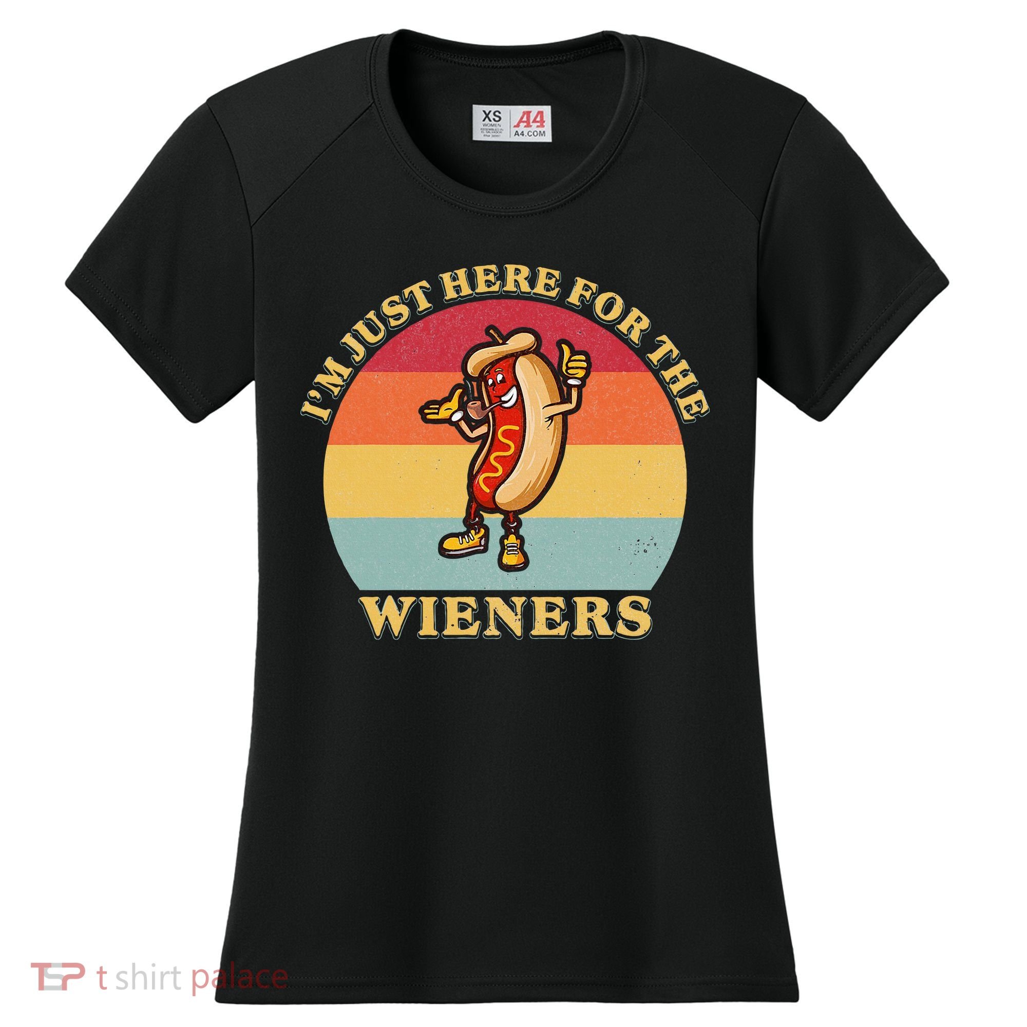 Im Just Here For The Weiners 4th Of July Women's Cooling Performance Crew T-Shirt