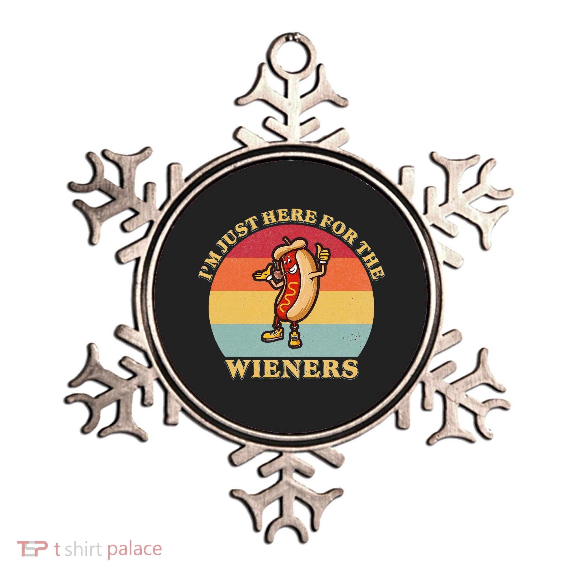 Im Just Here For The Weiners 4th Of July Ornament
