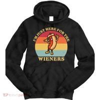 Im Just Here For The Weiners 4th Of July Tie Dye Hoodie thumb 0