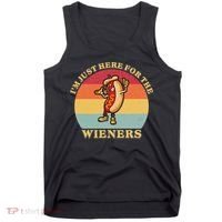 Im Just Here For The Weiners 4th Of July Tank Top thumb 0
