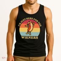 Im Just Here For The Weiners 4th Of July Tank Top thumb 3