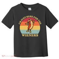 Im Just Here For The Weiners 4th Of July Toddler T-Shirt thumb 0