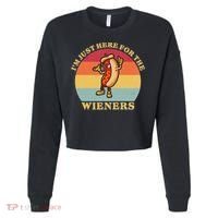 Im Just Here For The Weiners 4th Of July Cropped Pullover Crew thumb 0